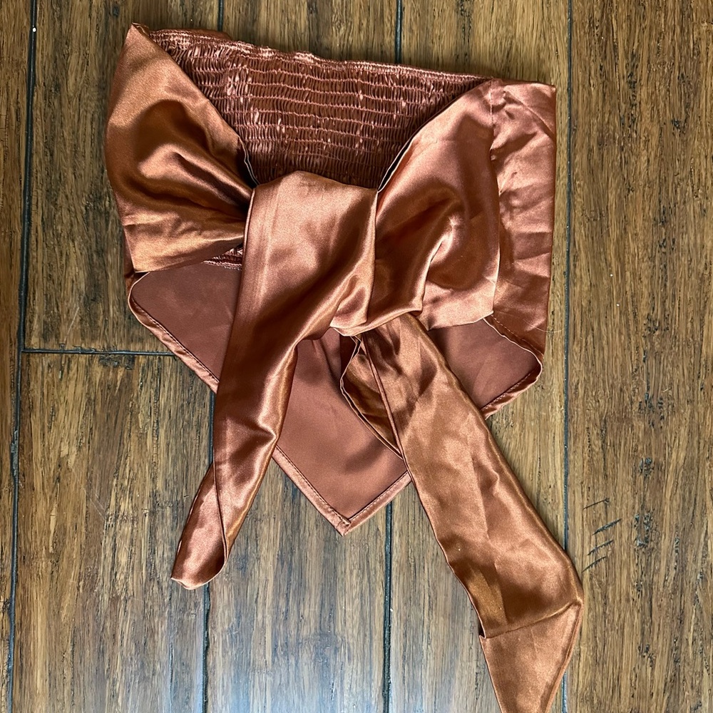 Windsor Terracotta Textured Scarf - Picture 2 of 4